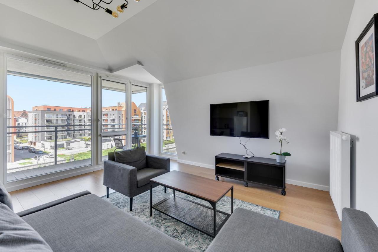 Grano Flats Gdansk - Riverfront Apartment Kültér fotó